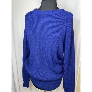 Chunky Blue Ironwood Trading Company Size Large Acrylic Sweater Pullover